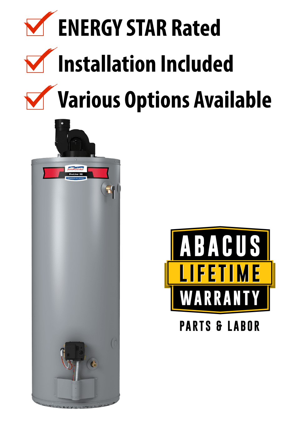 Abacus Austin Water Heater Lifetime Warranty